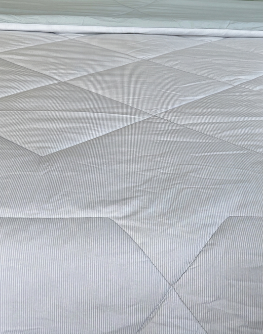 Blue Pinstripe Reversible Quilt - King