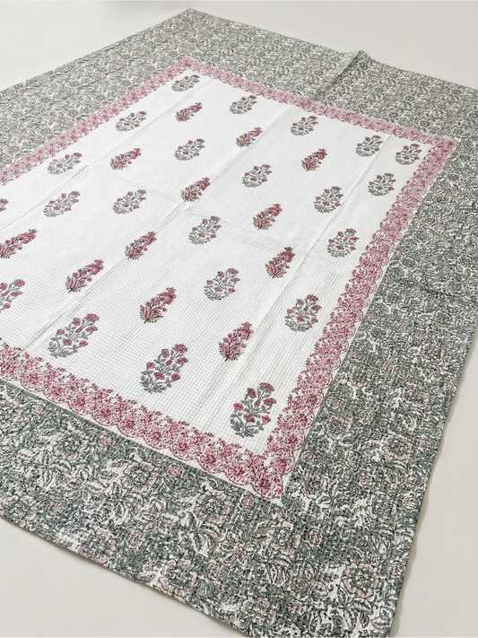Gulmeher Cotton Waffle Bedcover - Premium Home Decor by Moraari