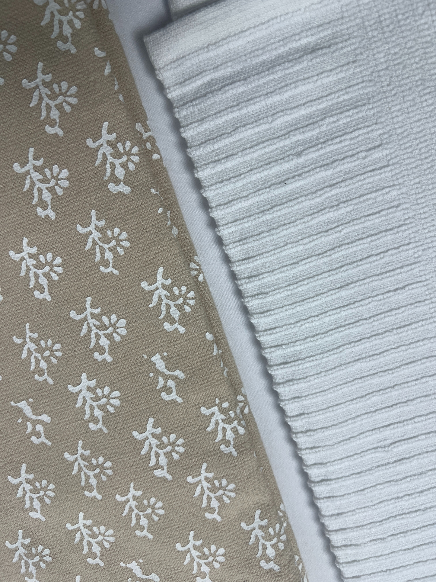 Serafina Botanical & Ribbed Hand Towel - Set of 2