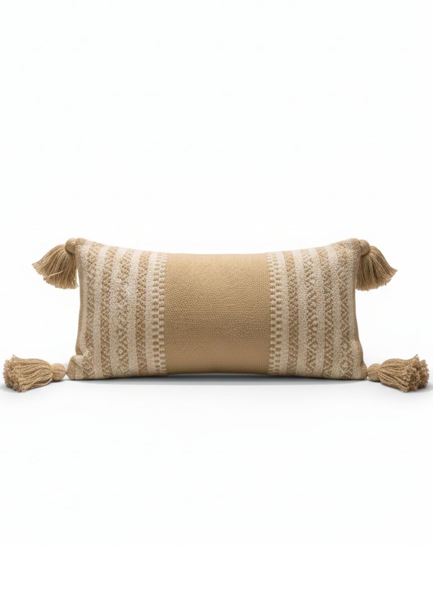 Sandstone Nomad Lumbar Cushion Cover - Premium Home Decor by Moraari