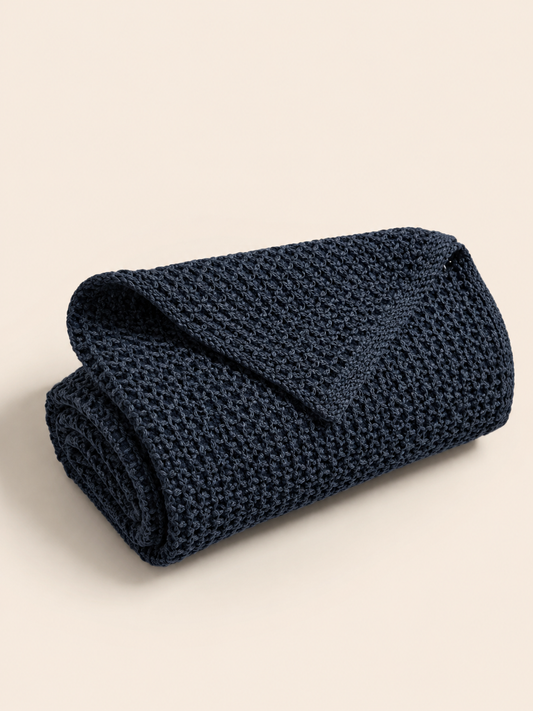 Ink Waffle Blanket - King