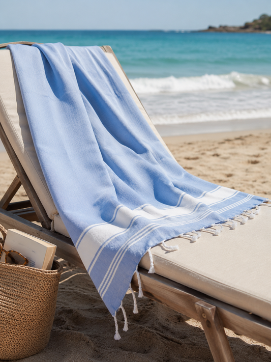 Santorini Striped Fouta Towel