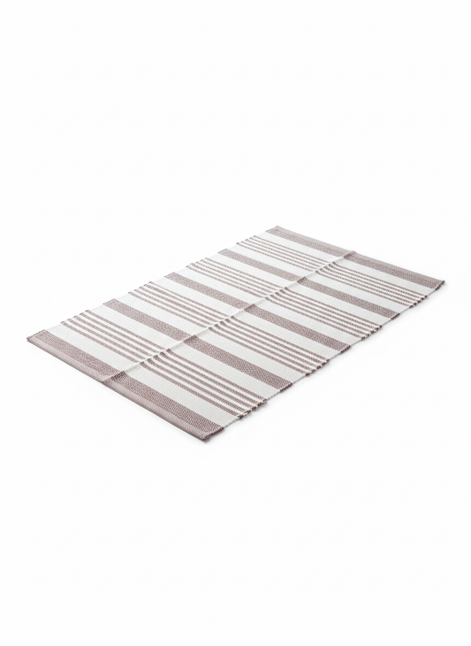 Earthen Striped Floor Mat - Premium Home Decor by Moraari