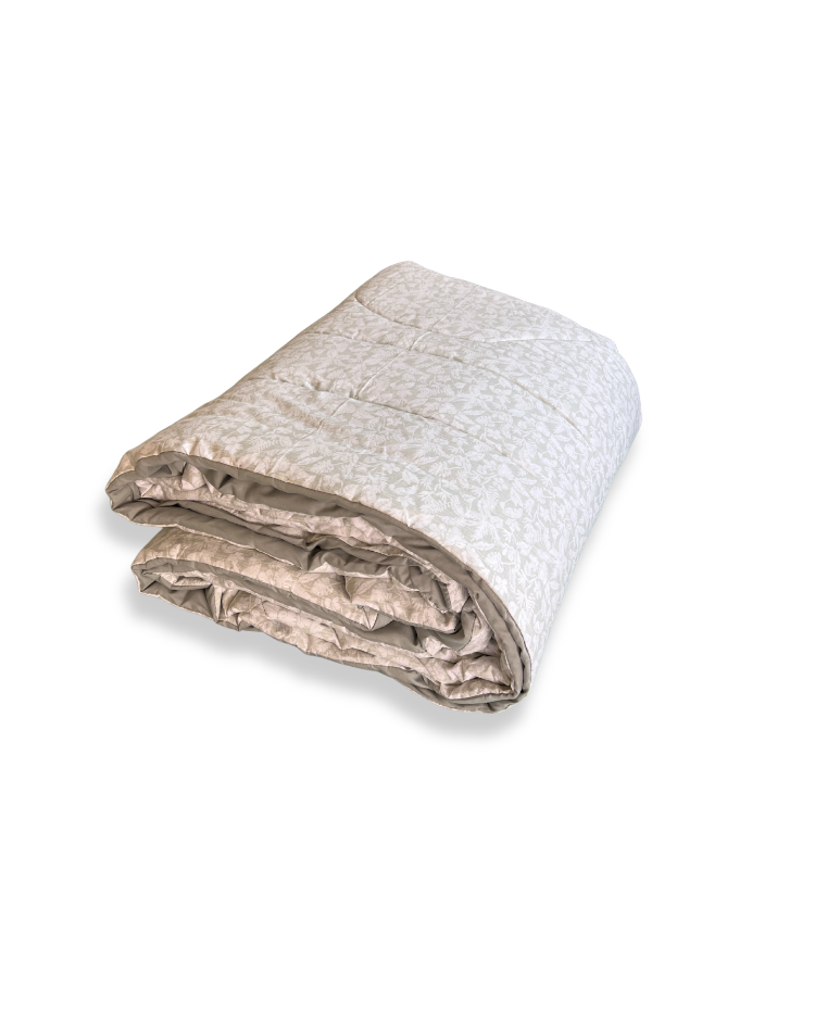 Botanical Sage Reversible Quilt - Queen