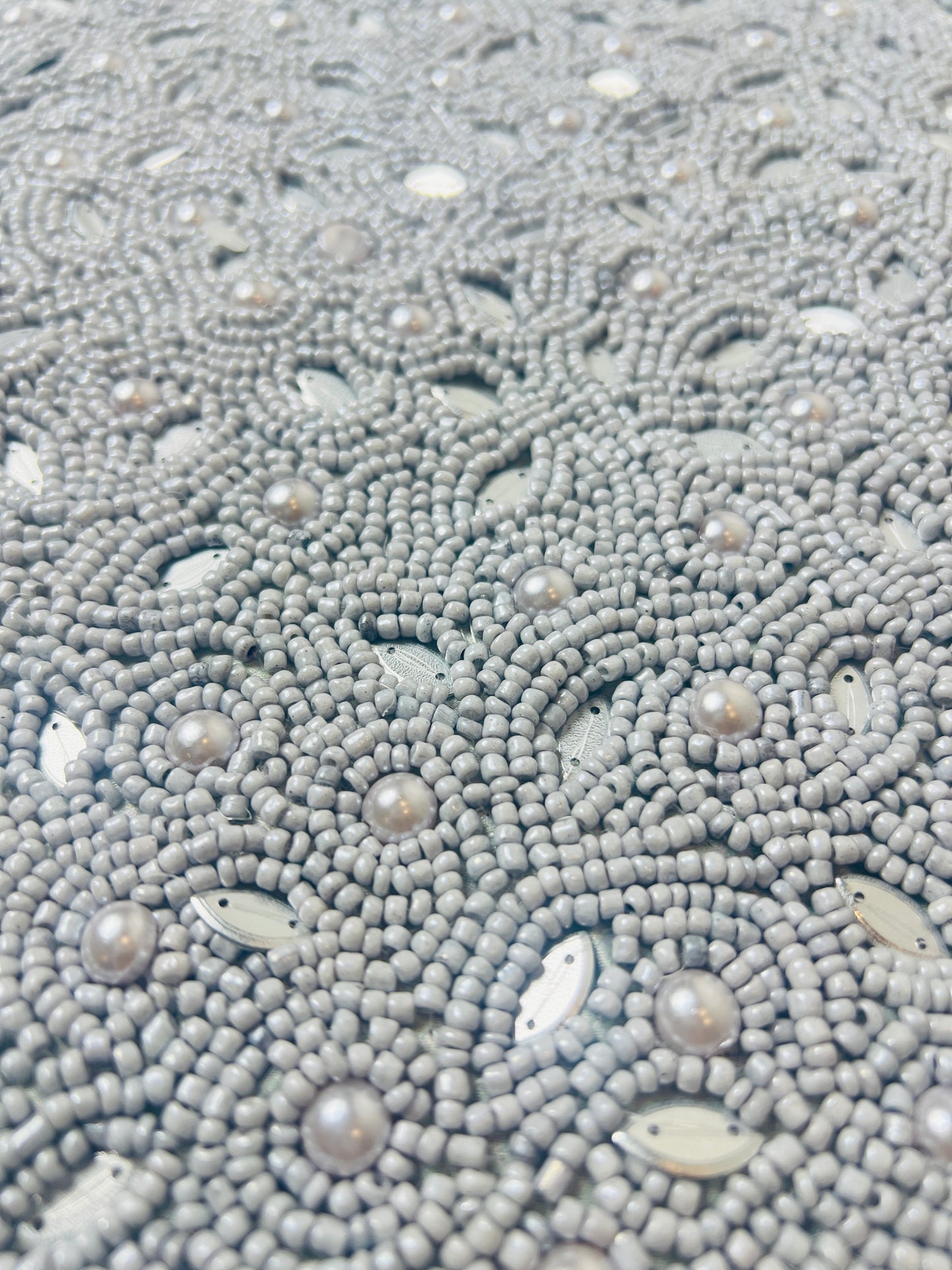 Moonlit Seed-Bead Cushion Cover - Premium Home Decor by Moraari