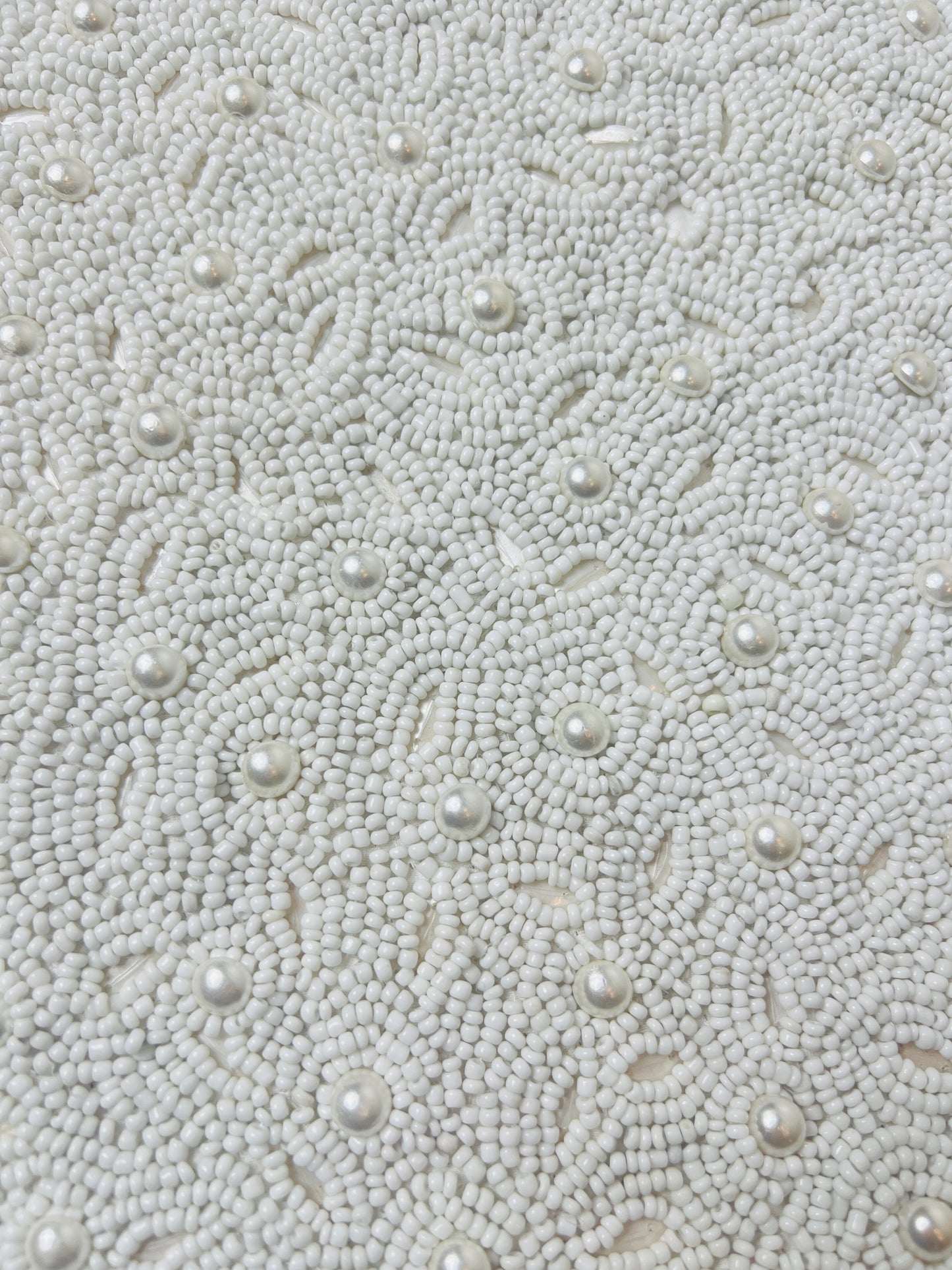 Ivory Pearl-Beaded Cushion Cover - Premium Home Decor by Moraari