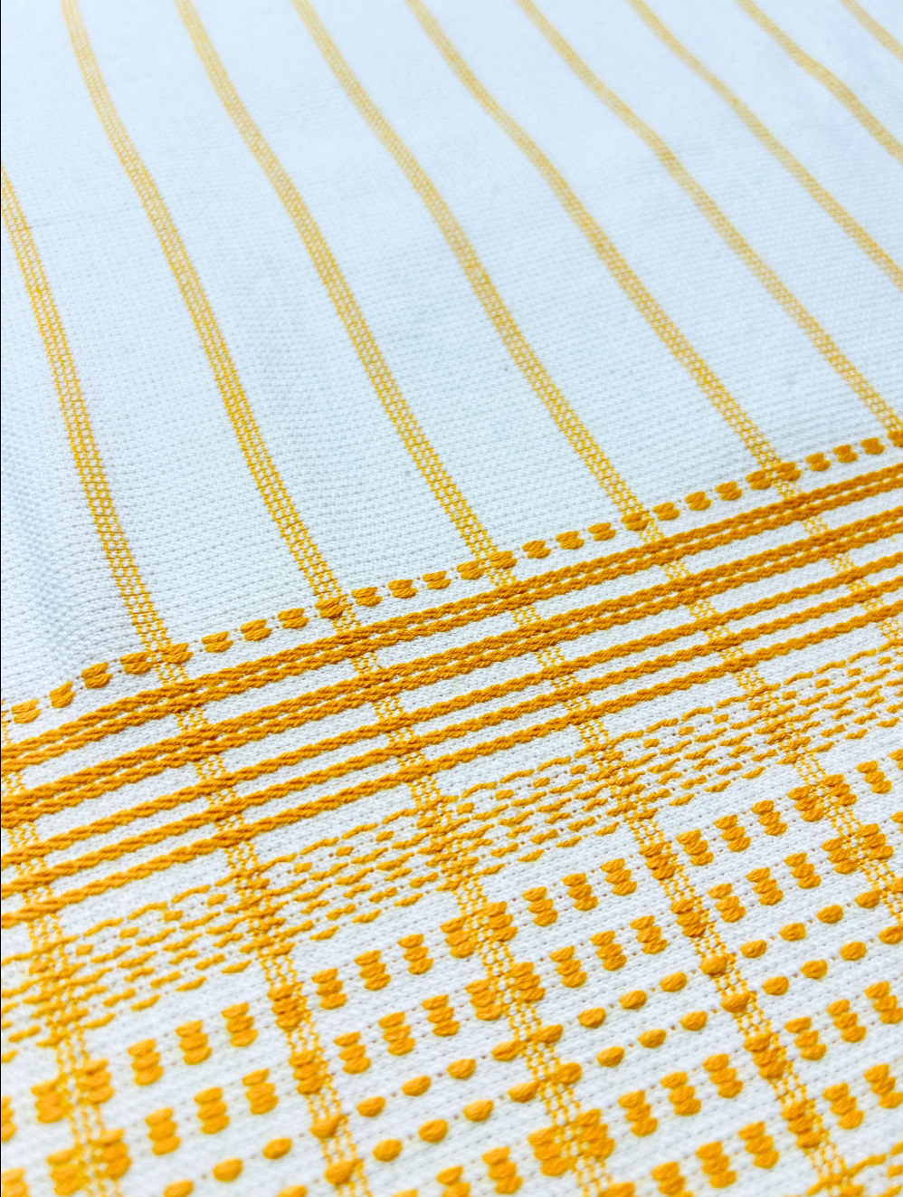 Saffron Grid Hand Towels - Set of 2 - Premium Home Decor by Moraari