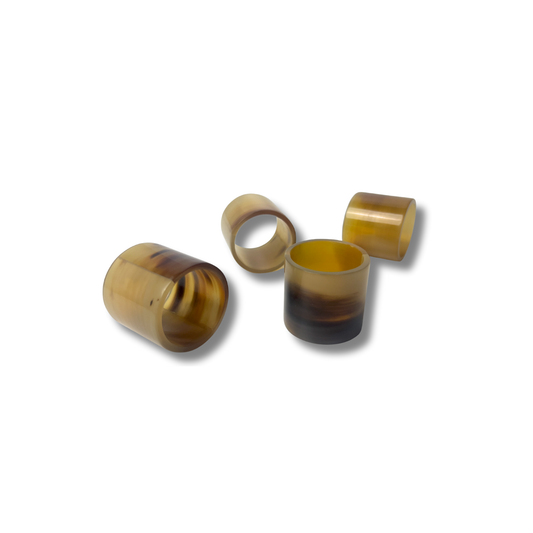 Amber Resin Napkin Rings - Set of 4 - Premium Home Decor by Moraari