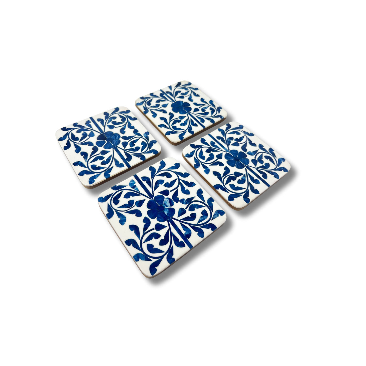 Nila Moroccan Coasters - Set of 4 - Premium Home Decor by Moraari