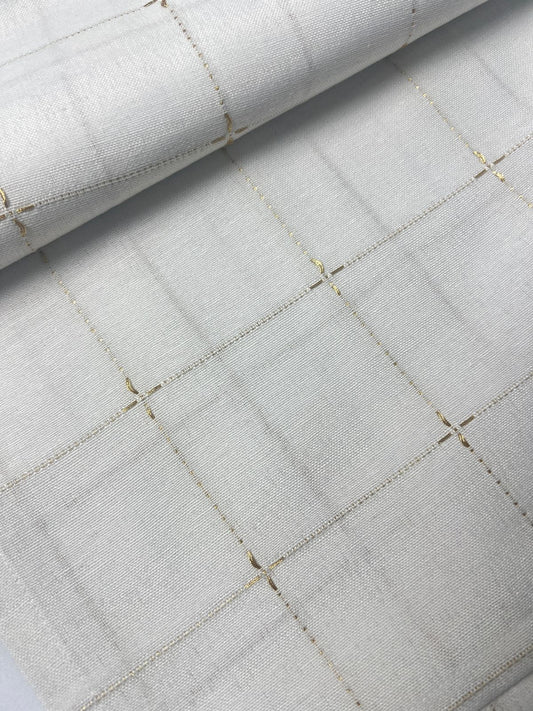 Rekhā Gold Stitch Table Cover - Premium Home Decor by Moraari