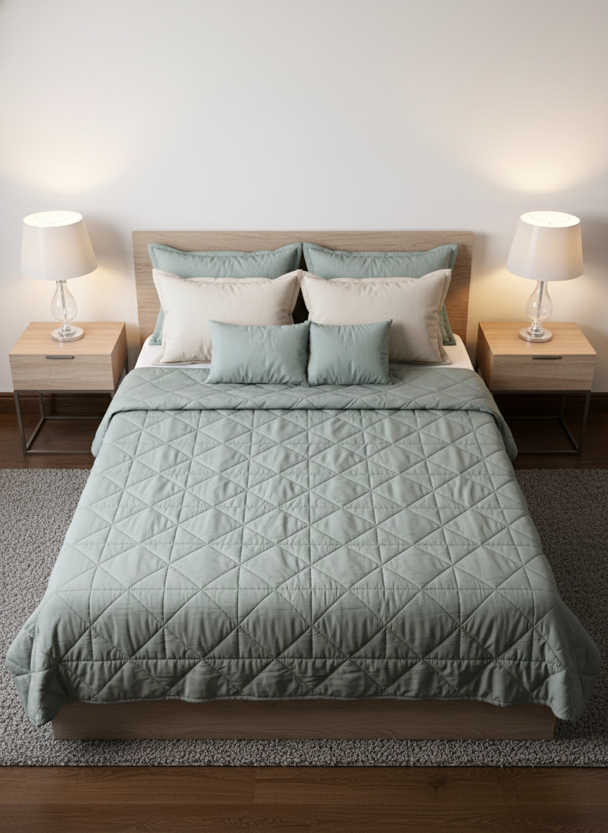 Kala Vanita Gilded Quilt - Double - Premium Home Decor by Moraari