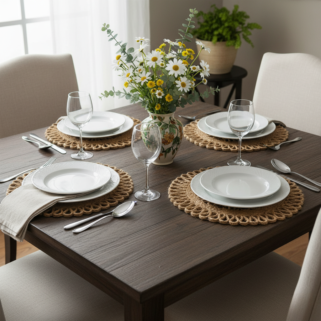 Sun-Kissed Jute Braided Placemat