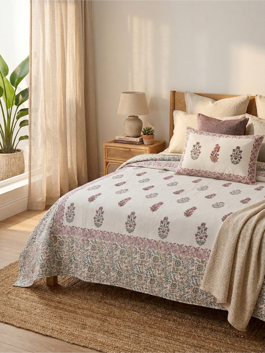 Gulmeher Cotton Waffle Bedcover - Premium Home Decor by Moraari