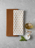 Sunehra Floral & Jacquard Kitchen Towel - Set of 2 - Premium Home Decor by Moraari