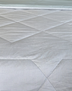 Blue Pinstripe Reversible Quilt - King
