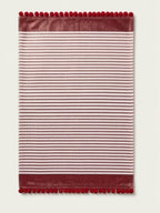 Ruby Stripe Pom-Pom Placemat - Set of 2