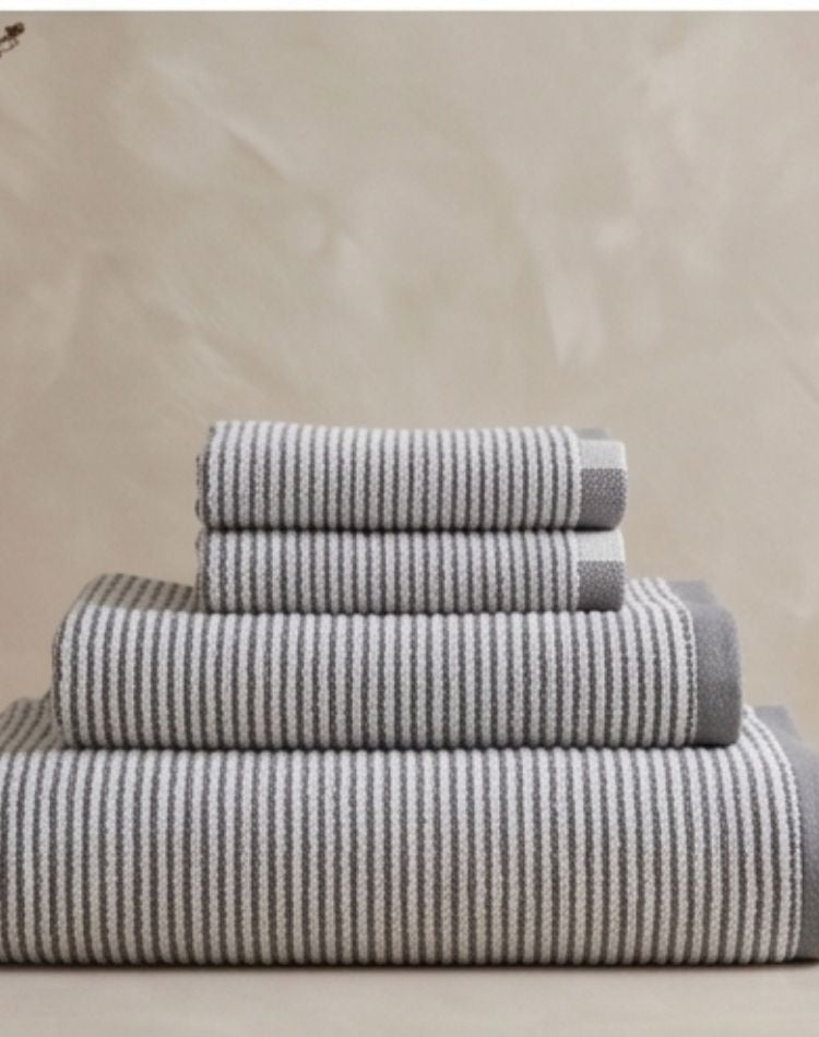 Slate Stripe Towel Set - 2 Hand, 4 Face