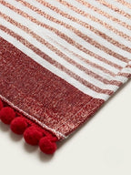 Ruby Stripe Pom-Pom Placemat - Set of 2