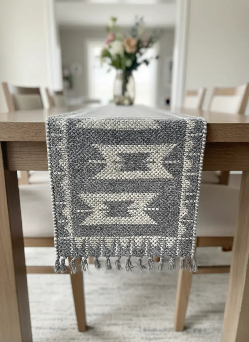 Slate Weaver Table Runner - 6 Seater