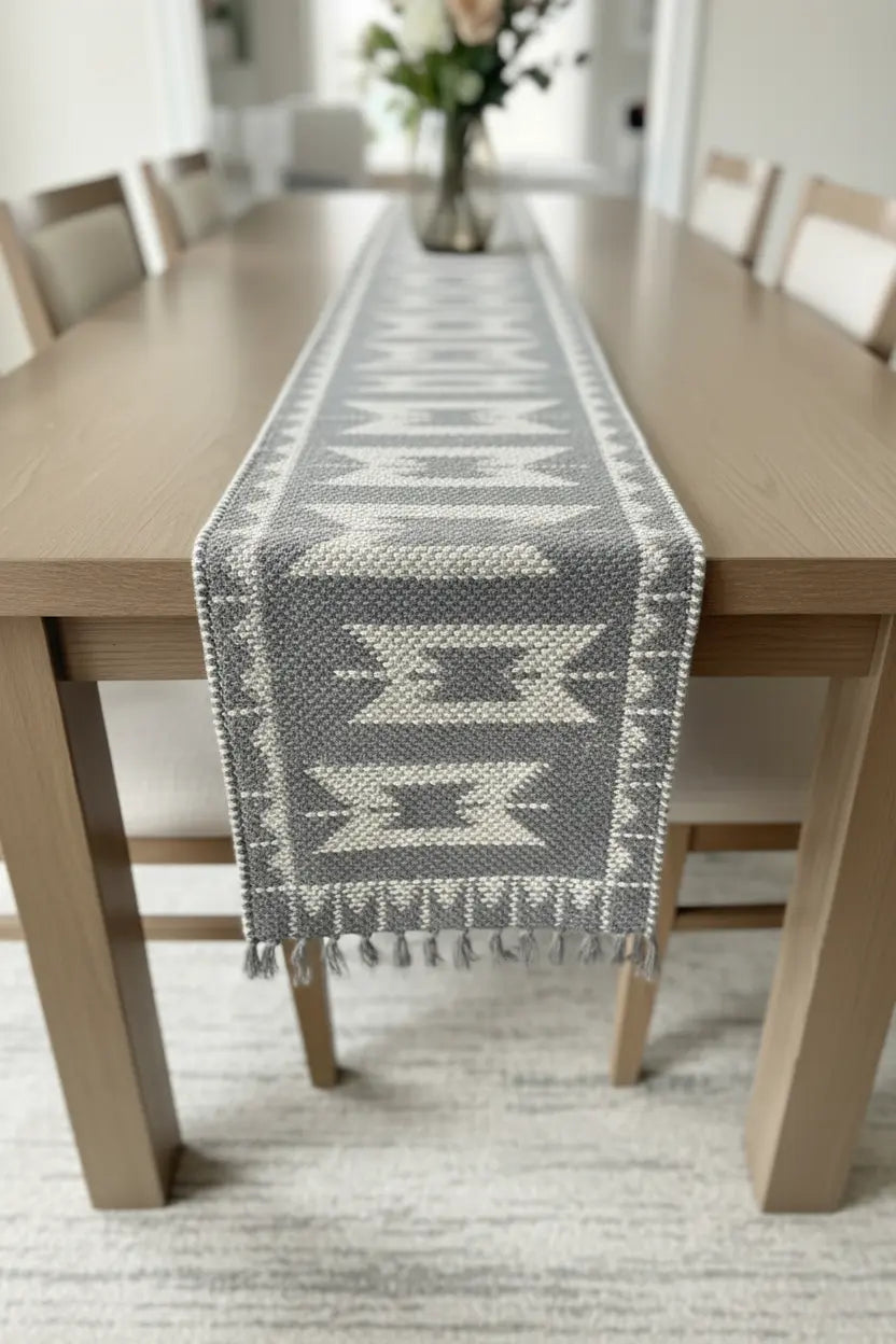 Slate Weaver Table Runner - 6 Seater