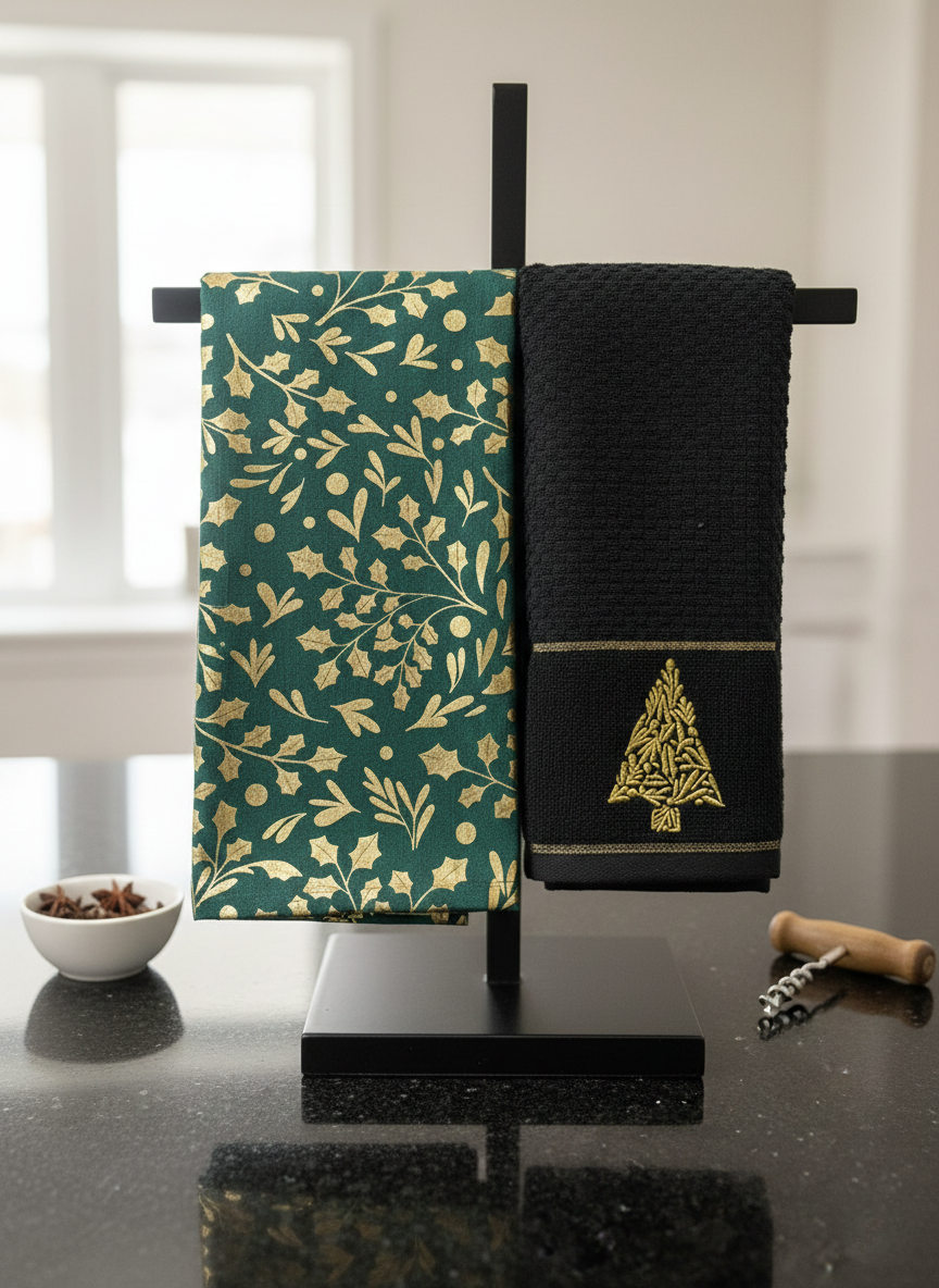 Golden Glade Kitchen Towel - Set of 2 - Premium Home Decor by Moraari