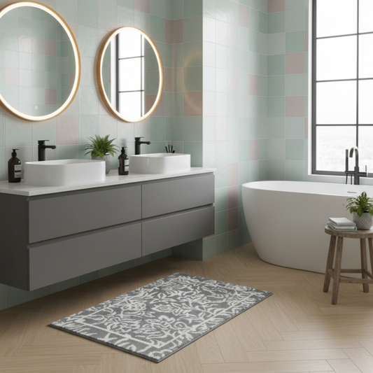 Flora Tufted Anti Skid Mat - Premium Home Decor by Moraari