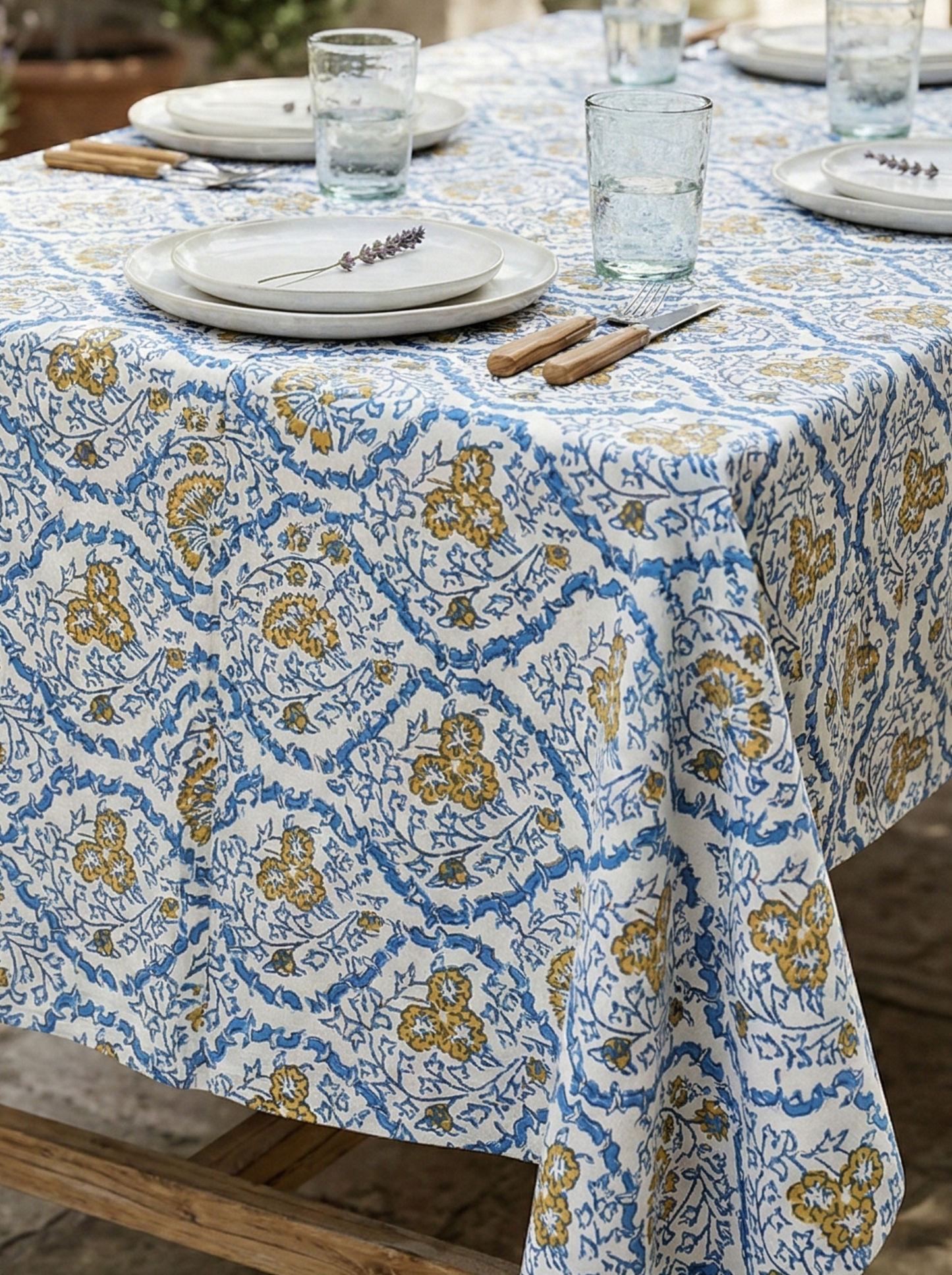Capri Citron Tablecloth - Premium Home Decor by Moraari