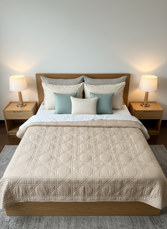 Kanak Pushp AC Quilt - Double - Premium Home Decor by Moraari