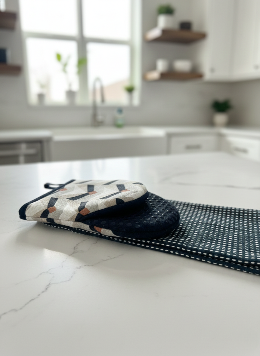 Kite Oven Mitt & Towel Set - Premium Home Decor by Moraari