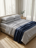 Caspian Nautical Stripe Bedsheet - 350 TC - King