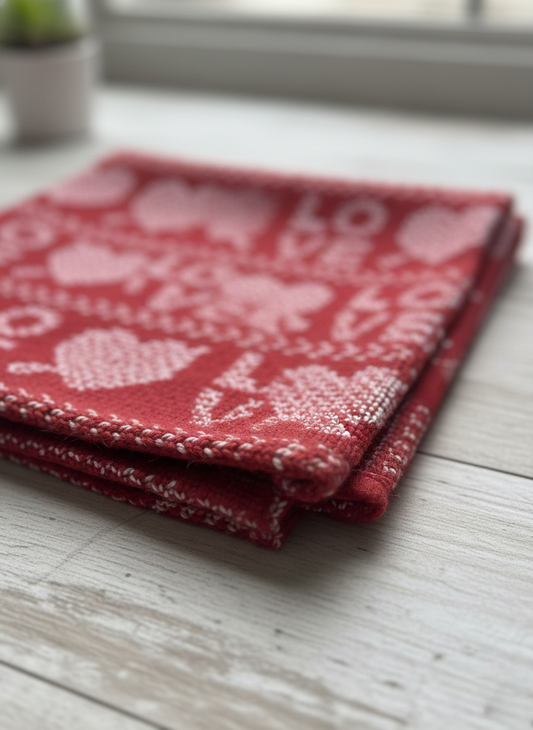 Crimson Bloom Kitchen Towel - Set of 2