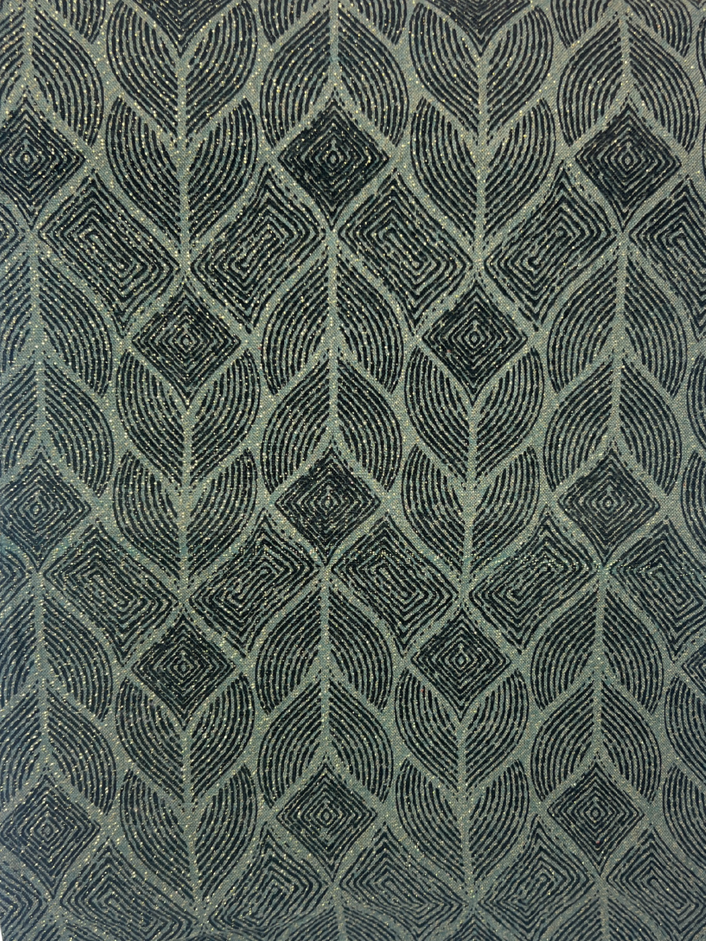 Midnight Green & Gold Table Runner - Premium Home Decor by Moraari