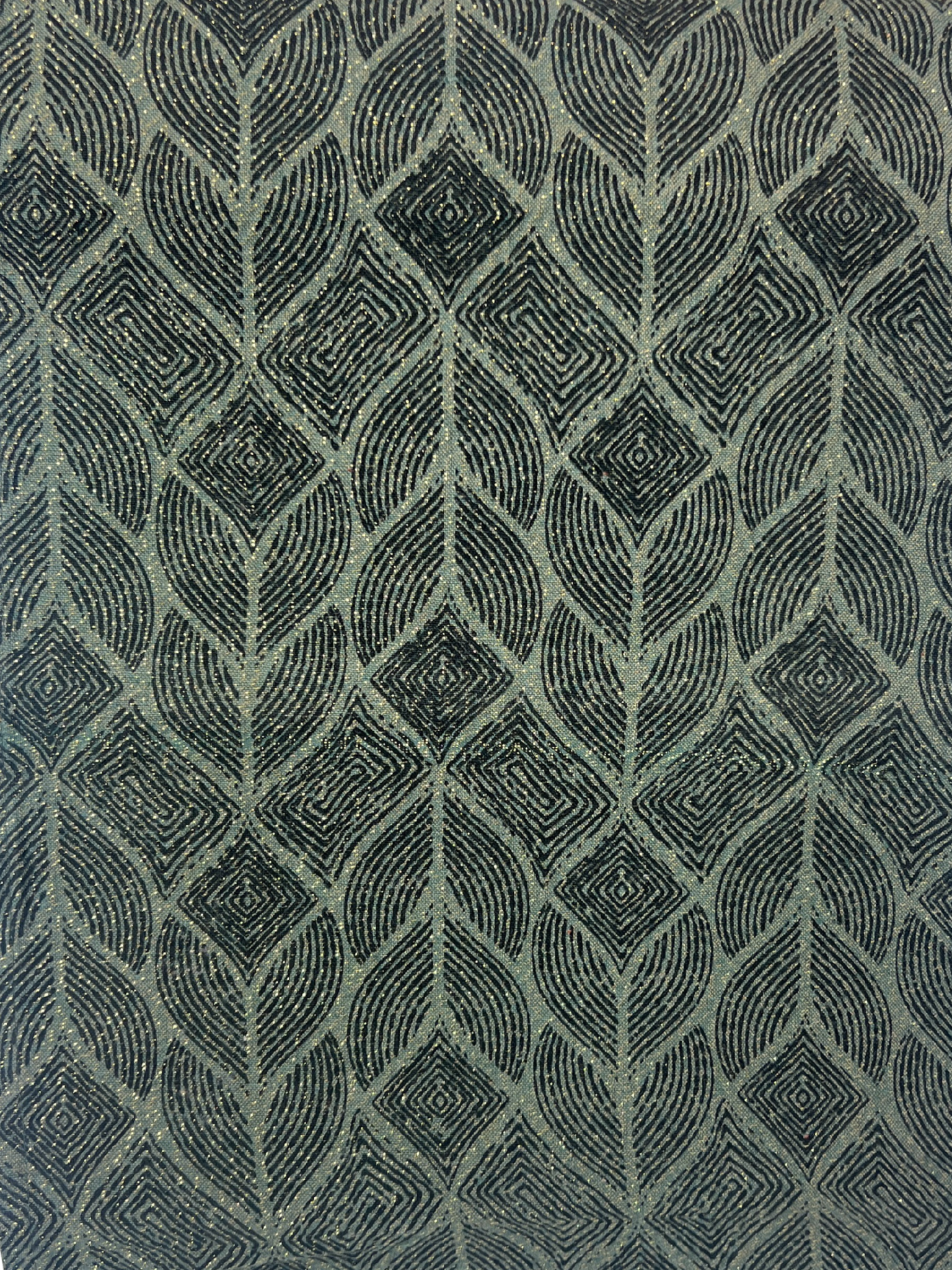 Midnight Green & Gold Table Runner - Premium Home Decor by Moraari