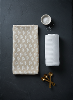 Serafina Botanical & Ribbed Hand Towel - Set of 2 - Premium Home Decor by Moraari