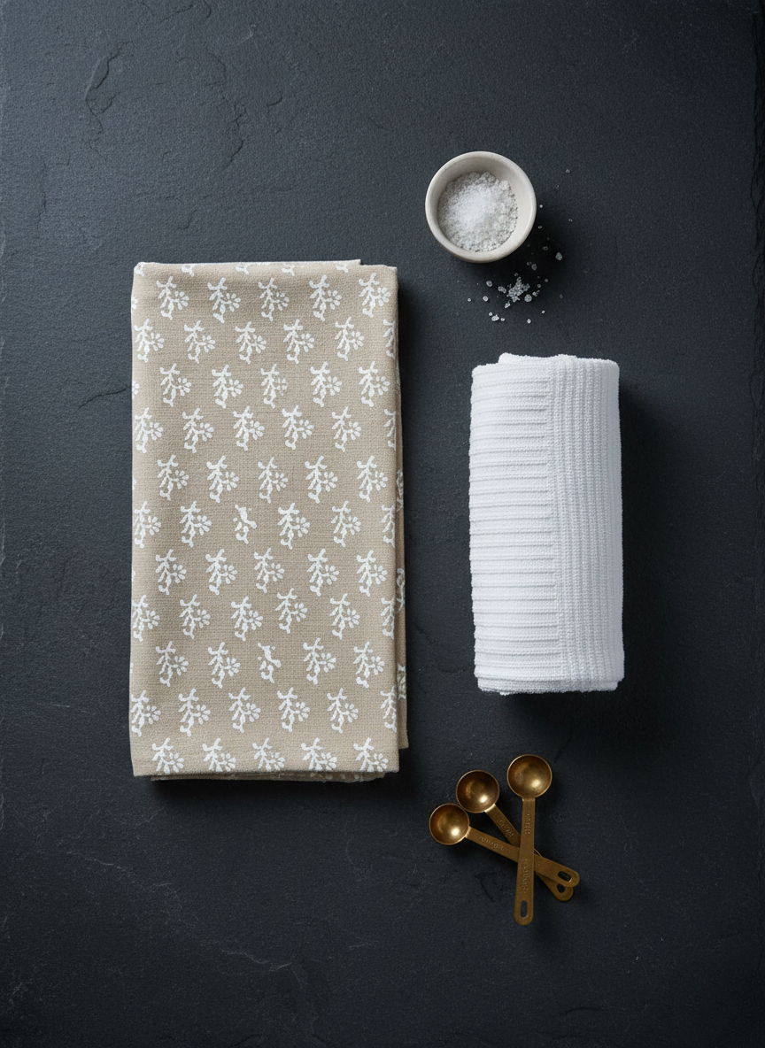 Serafina Botanical & Ribbed Hand Towel - Set of 2