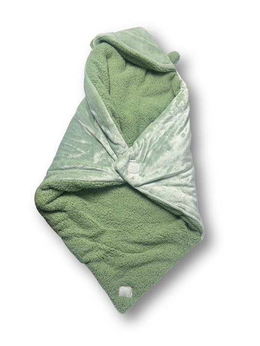 Sage Meadow Sherpa Baby Swaddle - Premium Home Decor by Moraari