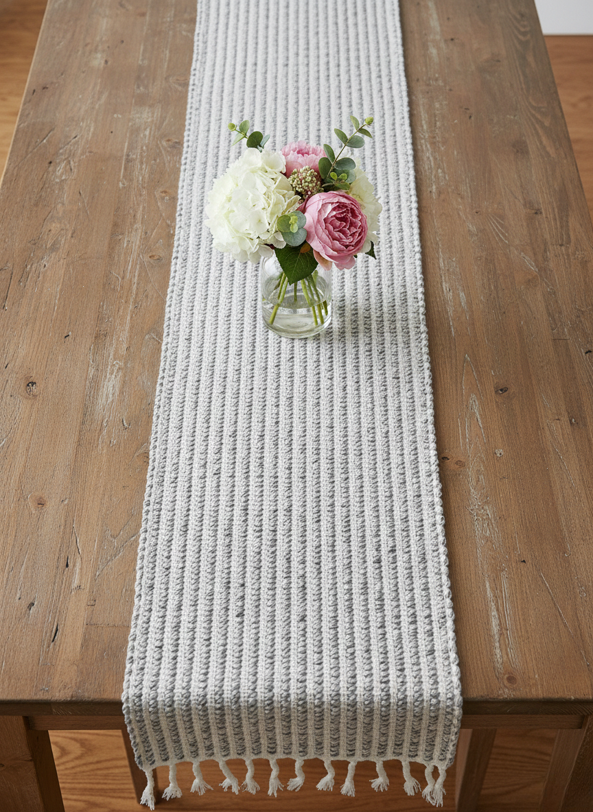 Slate & Stone Reversible Table Runner - Premium Home Decor by Moraari