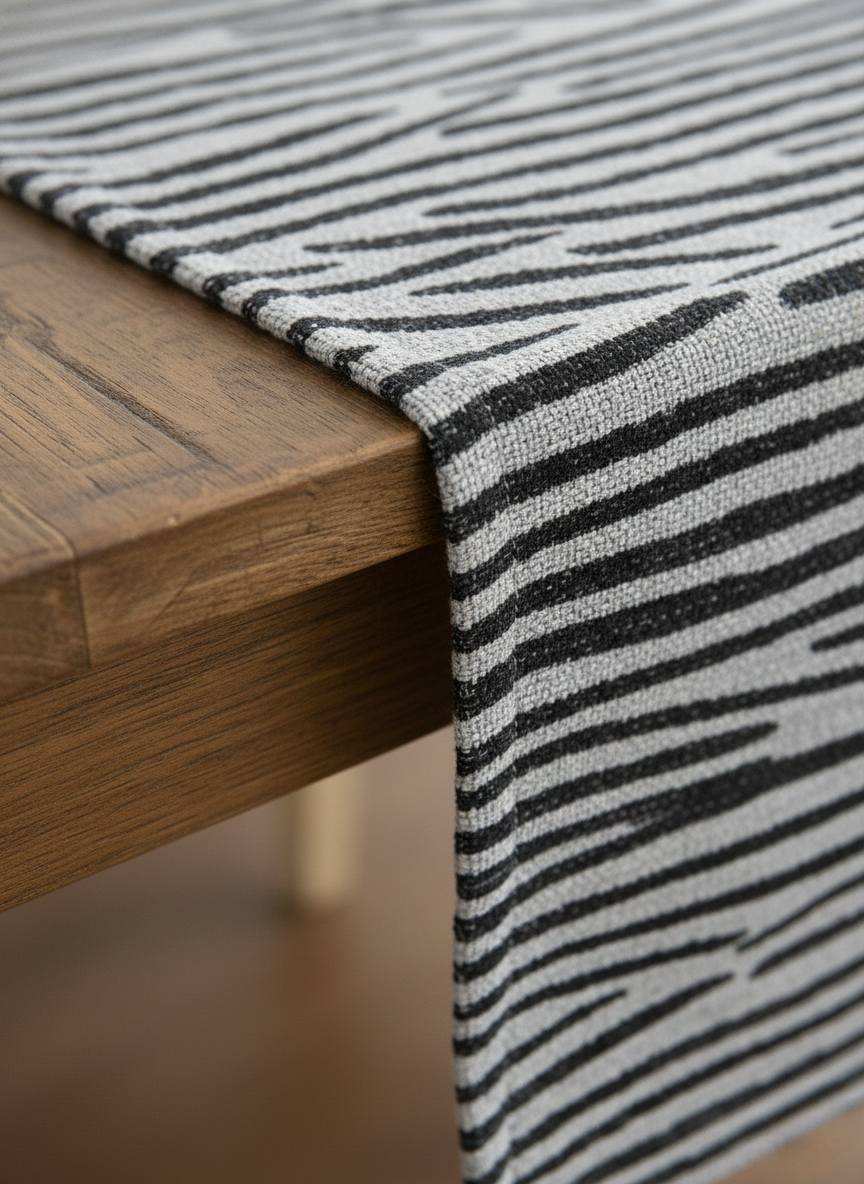 Midnight Safari 6 Seater Table Runner - Premium Home Decor by Moraari
