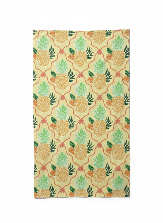 Tropical Pineapple Beach Towel - Premium Home Decor by Moraari