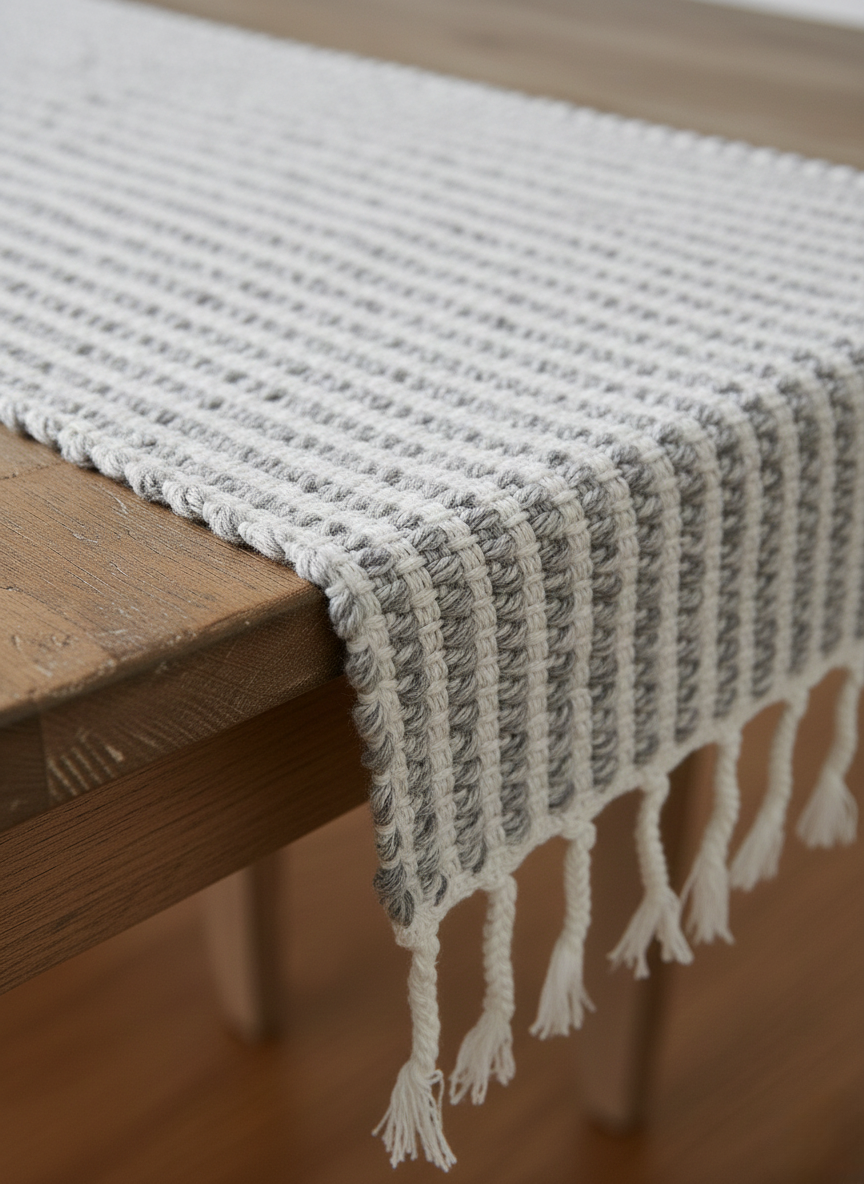 Slate & Stone Reversible Table Runner - Premium Home Decor by Moraari
