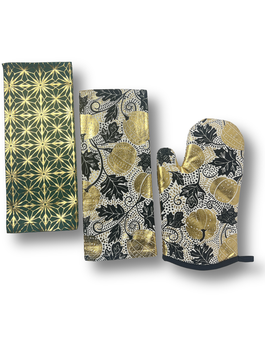 Aurelian Bloom Culinary Trio - Premium Home Decor by Moraari