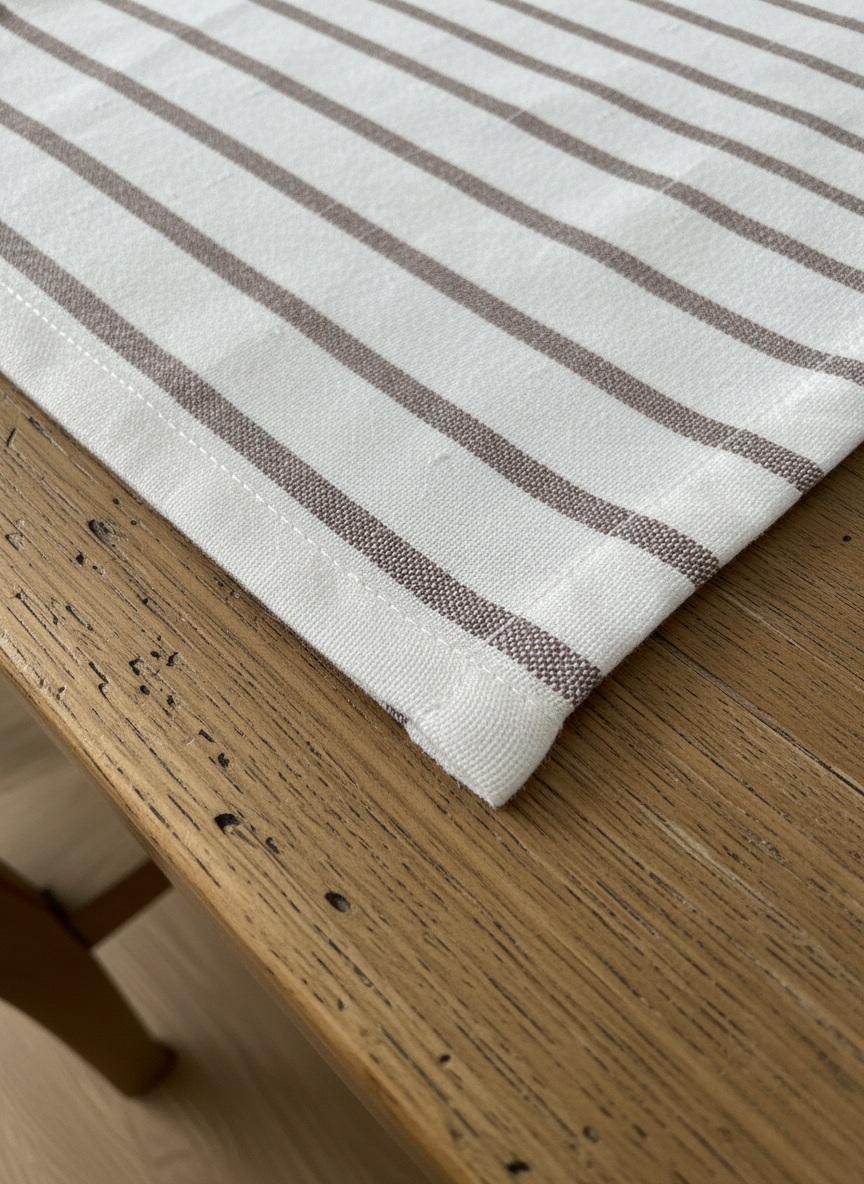 Ivory Hand-Woven Table Runner - Premium Home Decor by Moraari