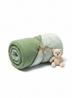 Sage Meadow Sherpa Baby Swaddle - Premium Home Decor by Moraari