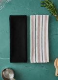 Anya Pine & Stripe Hand Towel - Set of 2 - Premium Home Decor by Moraari