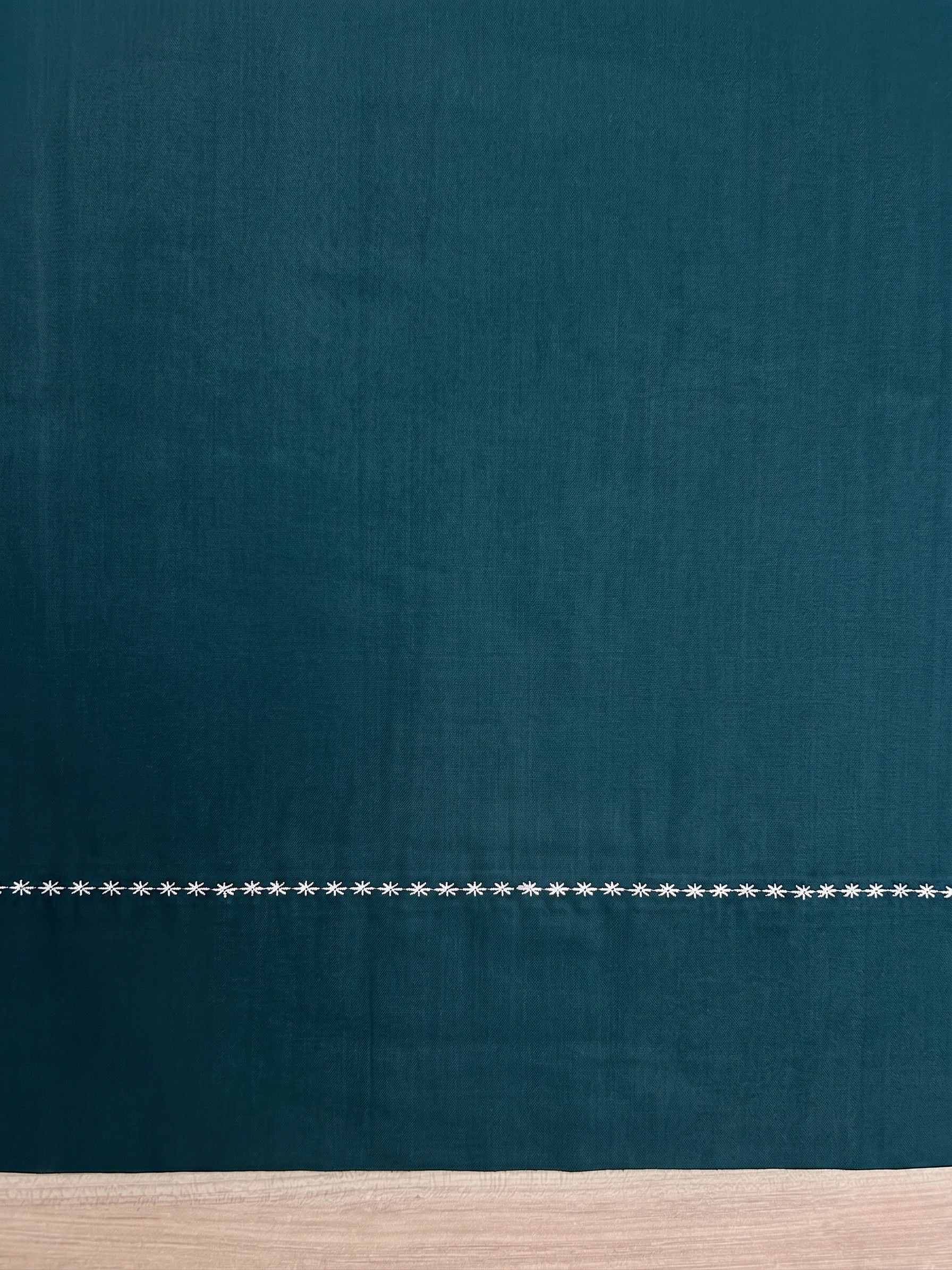 Emerald Hemstitch Cotton Bedsheet - 600 TC - King