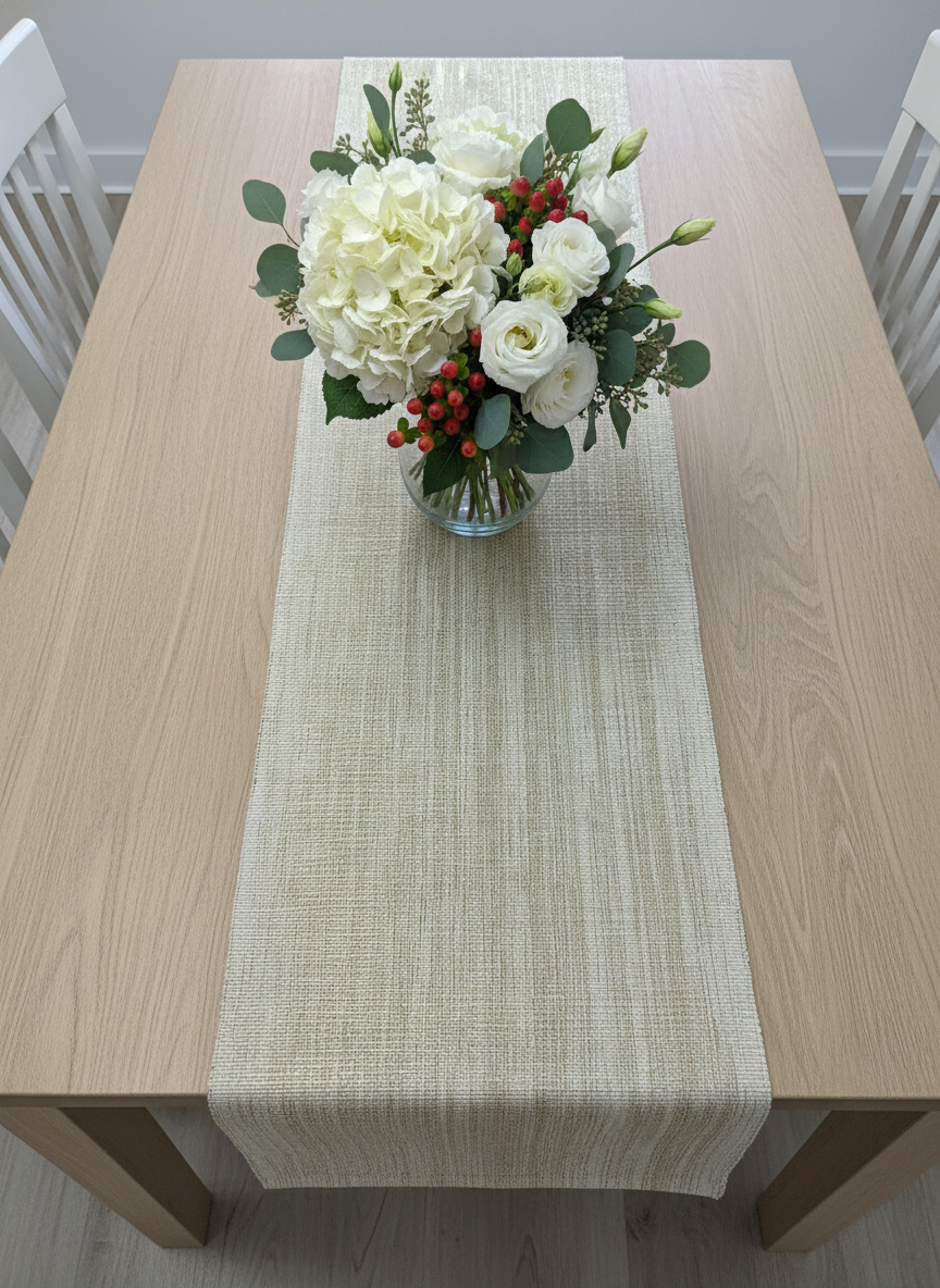 Gold Parchment Table Runner - Premium Home Decor by Moraari