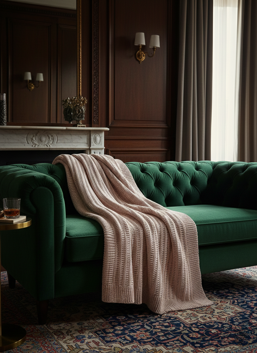 Padma Rosé Throw - Cotton - Premium Home Decor by Moraari