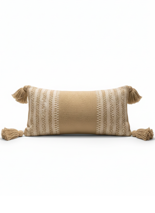 Sandstone Nomad Lumbar Cushion Cover - Premium Home Decor by Moraari