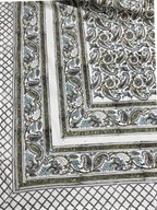 Olive Paisley Cotton Percale Bedsheet - Premium Home Decor by Moraari