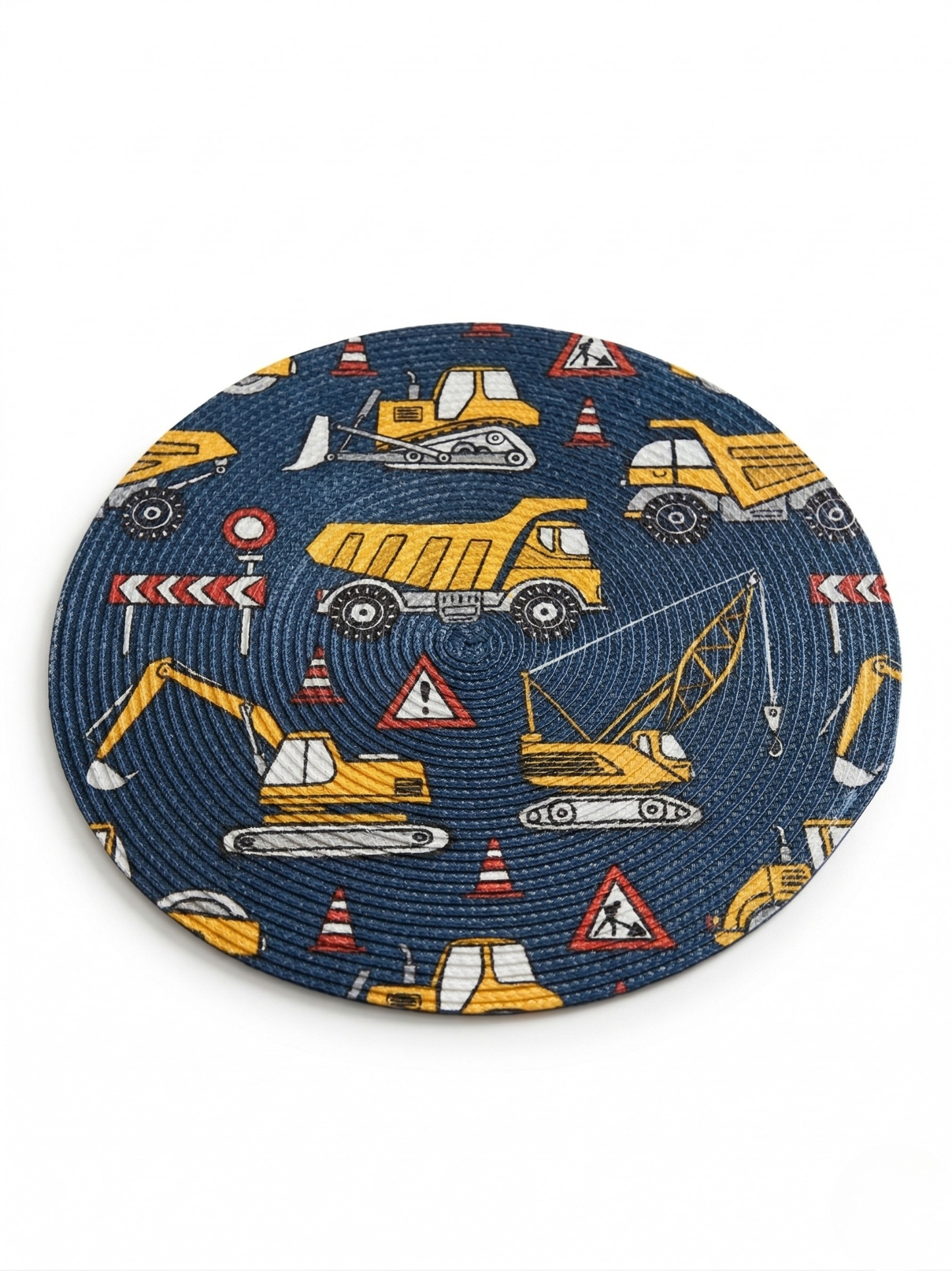 Busy Builders Braided Placemat - Set of 2 - Premium Home Decor by Moraari